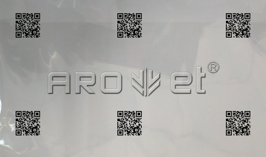 百乐博A-one高速UV喷码机在PE膜上喷二维码